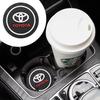 LATE7 2pcs Car Coaster Water Cup Bottle Holder Anti-slip Pad Mat Silica Gel Waterproof For Corolla Camry Hilux Rav4 Accessories