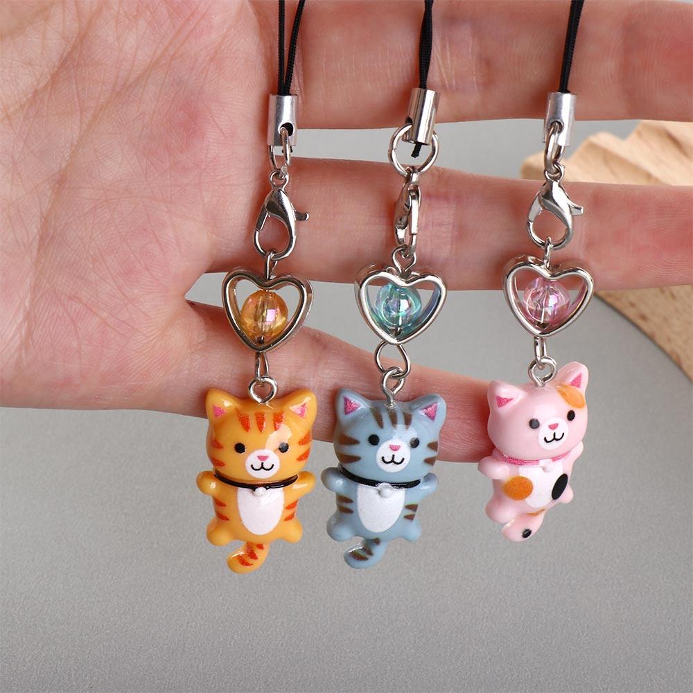 Anti Lost Y2K Phone Charm Cellphone Chain Phone Lanyard Cat Phone Strap Backpack Ornament