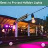 Extension Cord Plug Connection Protective Safety Cover, Water-Resistant Indoor Outdoor,String Holiday Christmas Lights Tools Fan