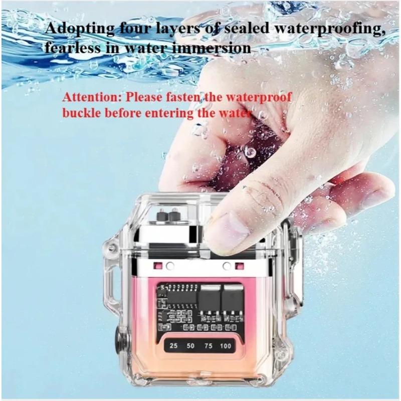 New Fashionable Household Transparent Double Arc Waterproof Convenient USB Electronic Fast Charging Illumination Plasma