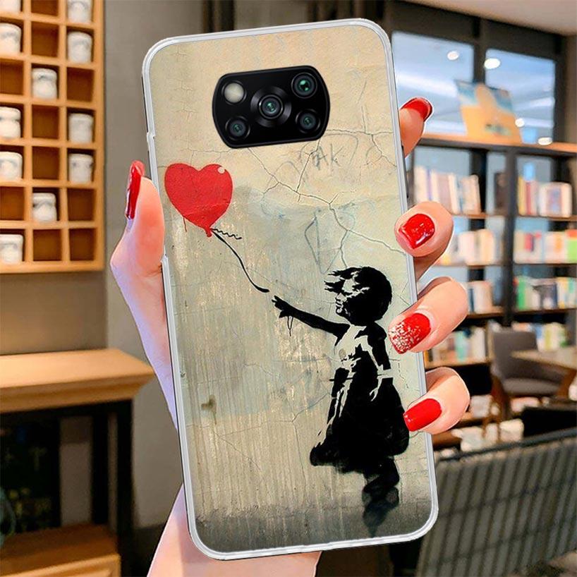 Street Art Banksy Graffiti Cover Phone Case For Xiaomi Poco F7 Ultra X7 X6 X5 Pro M7 Redmi 15C 15 13C 13 12C 12 10C 10 9A 9C 9T