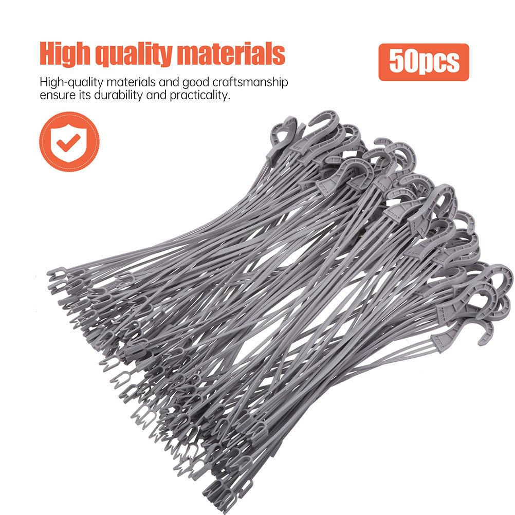 HANABASS Planter Hooks, Set of 30, Weather-Resistant Plastic Hanging Plant Hangers for Balcony and Windowsill Plants, Approx. 15.7 X 1.8 X 0.2 Inches