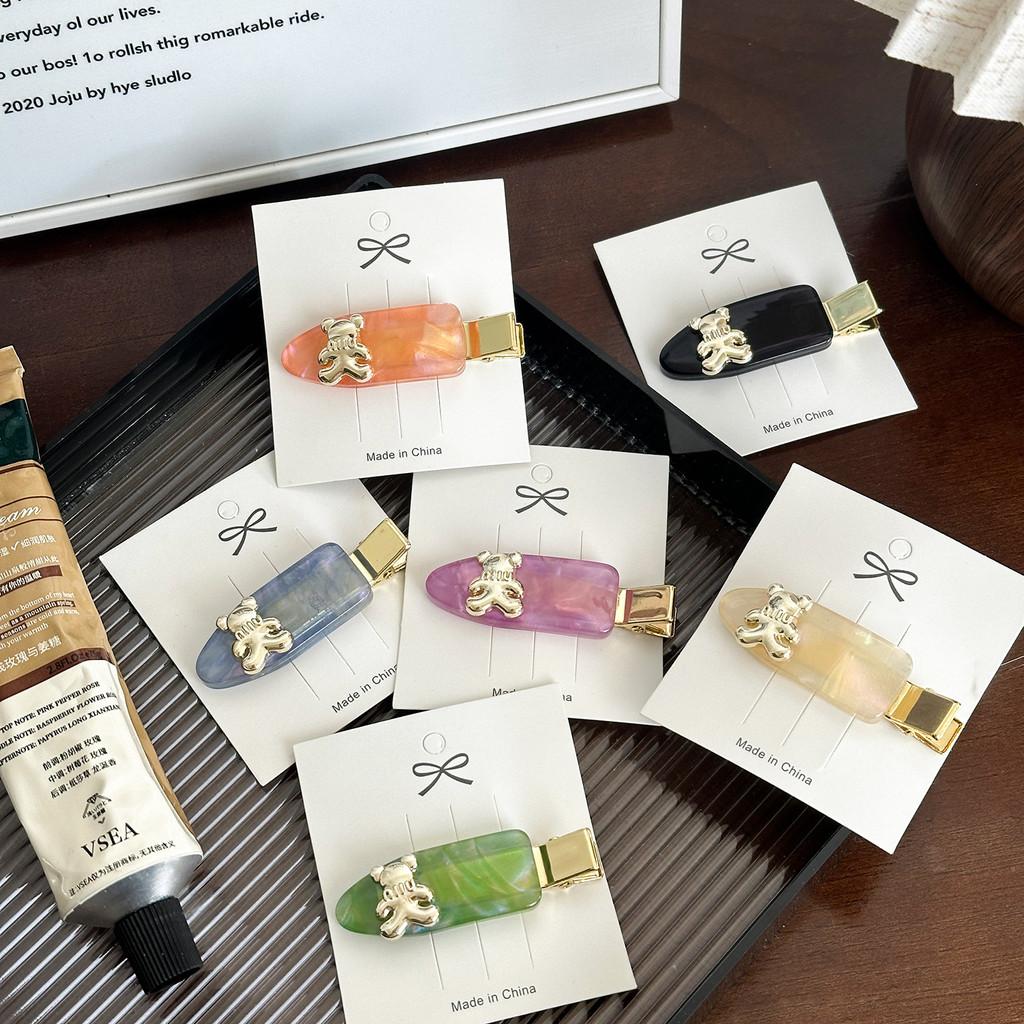 Design Highend Bear Hair Clips For Women In Vibrant Acetate Colors Perfect For Any Outfit