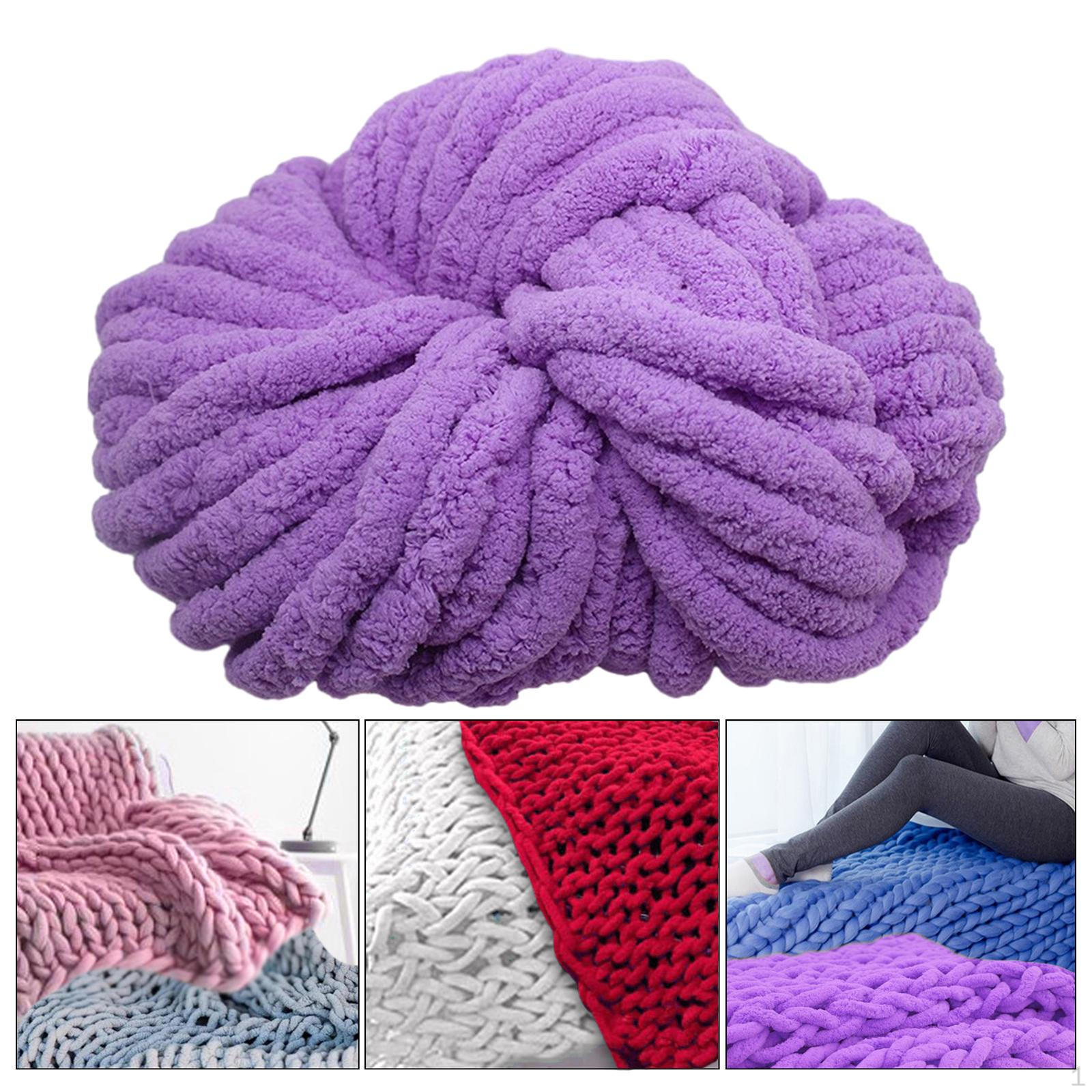 

Пряжа из микрофибры для вязания руками, отлично подходит для создания пледов и подушек Light Violet