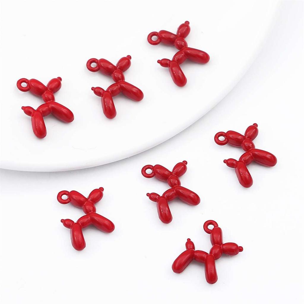 4-10Pcs Alloy Drop Oil Enamel Charms Multicolor Puppy Dog Pendant For Jewelry Making DIY Necklace Bracelet Earrings Crafts Findings