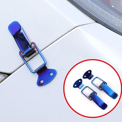 Lot de 2 attaches à dégagement rapide pour pare-chocs de voiture, crochet de sécurité, kit de clips de verrouillage pour capot de voiture de course, camion, accessoires automobiles