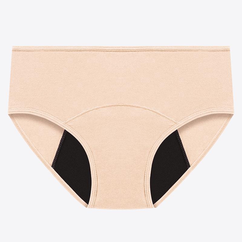 Low-Waist, High-Absorbency Colored Edge Menstrual Underwear for Women
