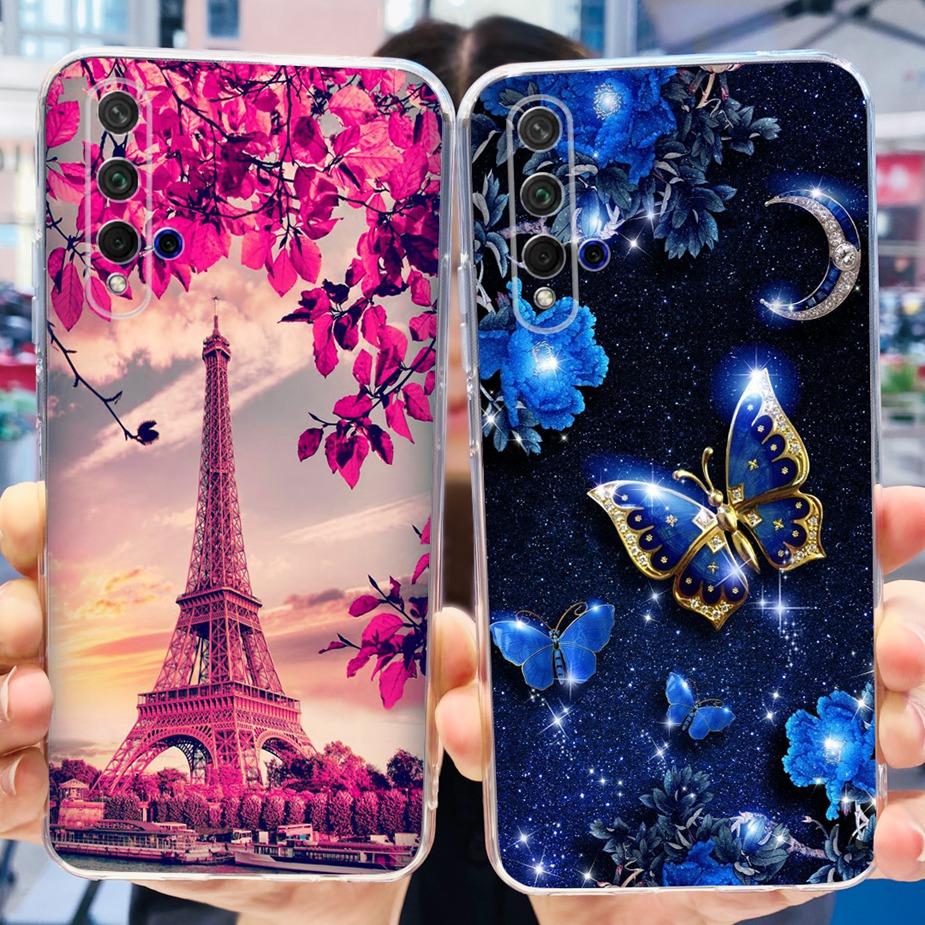 For Huawei Honor 20 Case YAL-L21 YAL-AL00 Luxury Painted Cover Soft Silicone Phone Case For Huawei Nova 5T Nova5T Honor20 Bumper