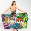 Cartoon Funny R-Rugrats Microfiber Blanket Quick Drying Beach Towels Oversized Printing Super Absorbent Pool Towel Blanket