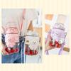 Portable Water Bottle With Bear Decor Adjustables Strap Design Sports Cup For Home Indoor Outdoor