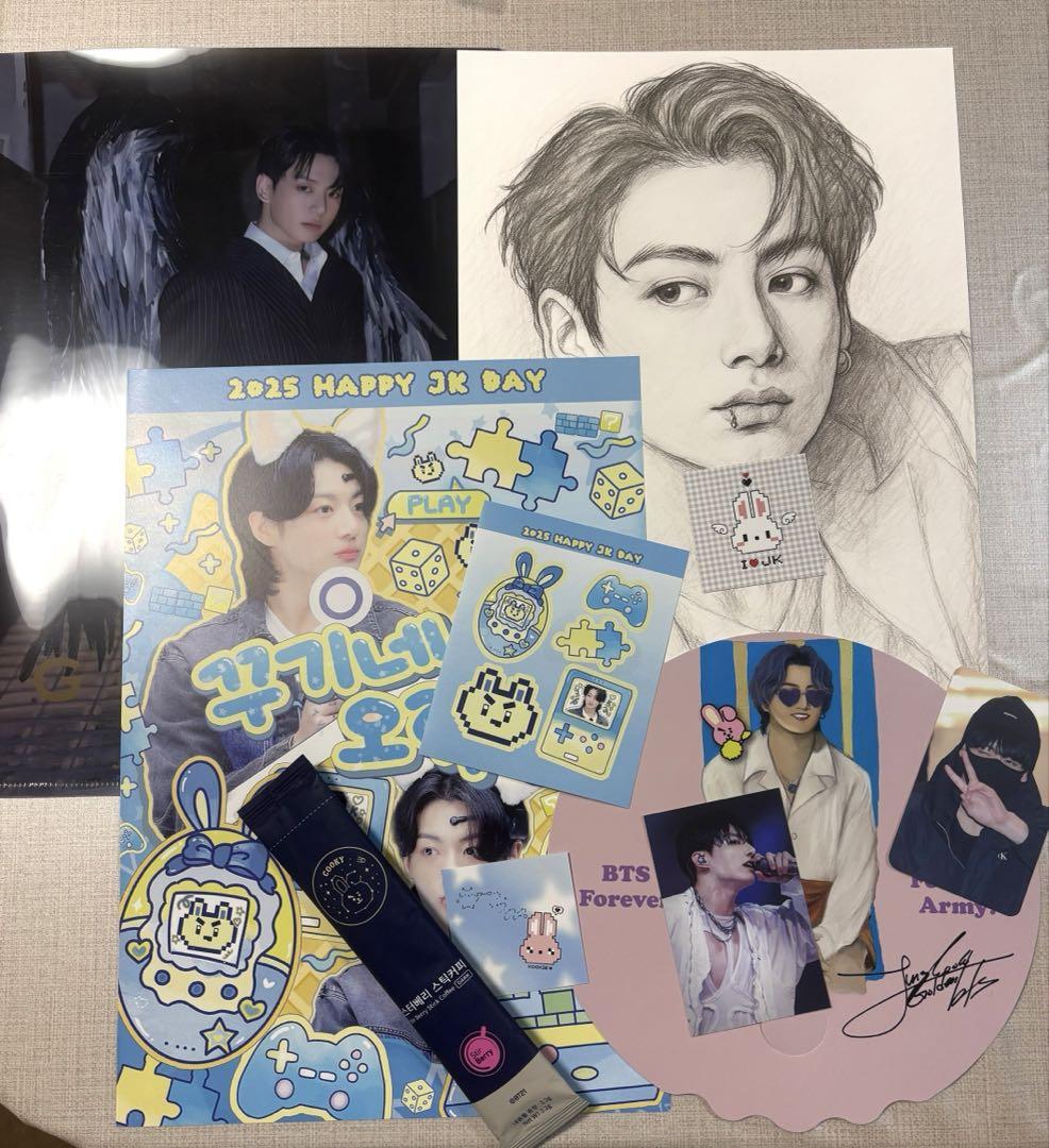 

[USED] BTS JUNGKOOK Korean Birthday Cafe Bonus