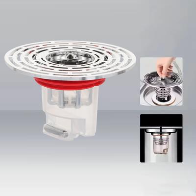 Self-Closing Floor Drain Core Odor Prevention Sealing Cover Bathroom Sewer Device Large Filter Screen Floor Strainer Cover