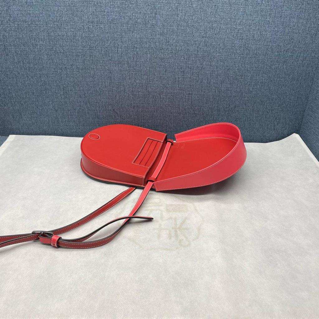 [Pre-Owned] Loewe Heel Bag 'Pomodoro/Poppy Pink' - Excellent #8NK03I