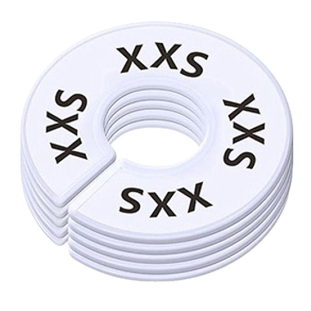 5Pcs Organizing Hangers Clothing Rack Size Dividers DIY Craft Plastic Round Hangers Closet Dividers Wardrobe Separator Round