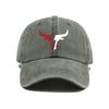 Bull Head Print Baseball Cap, Vintage Men's and Women's Duckbill Cap, Outdoor Travel, Sun Protection and Shading