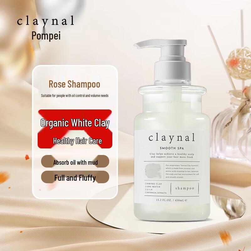 CLAYNAL Rose Amino Acid Mineral Clay Scalp Care Shampoo