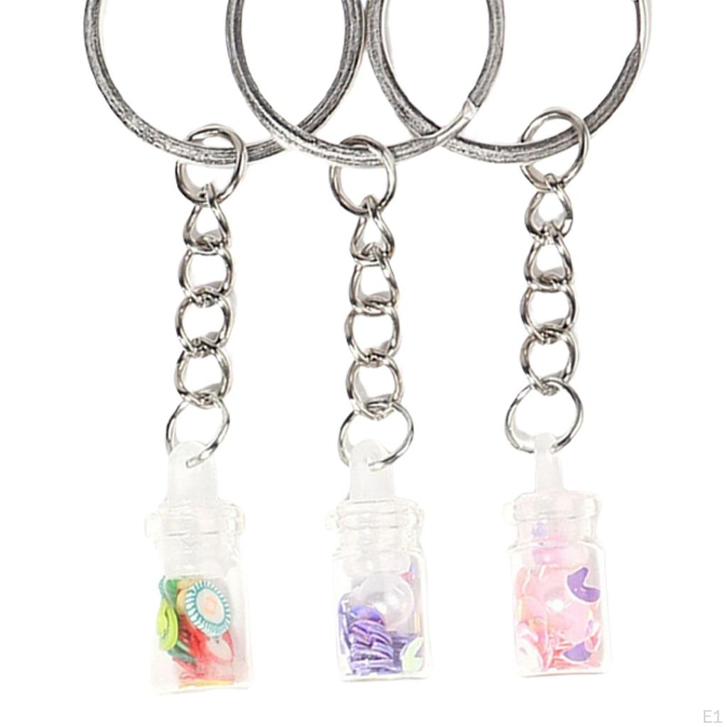 10 Key Chains Pendant Hanging Decorations Parts Connector Supplies Gifts Holder Rings Making Handbag