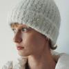 LOEIL Soft Wool Knit Beanie - Ivory