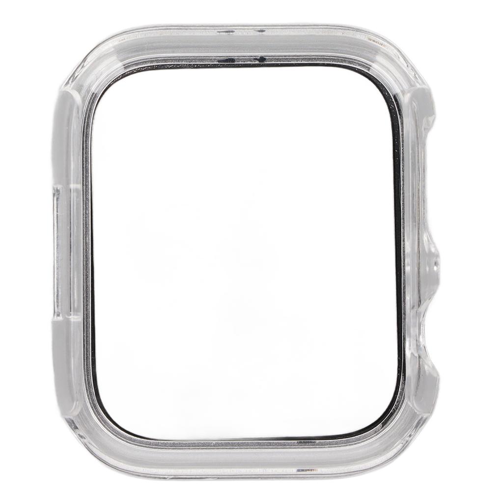 Protective Watch Case with Tempered Glass Full Coverage HD Screen Protector for Series 7 2021