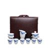 Chaxun Dehua Mutton Fat Jade Ceramic Xishi Pot Tea Set