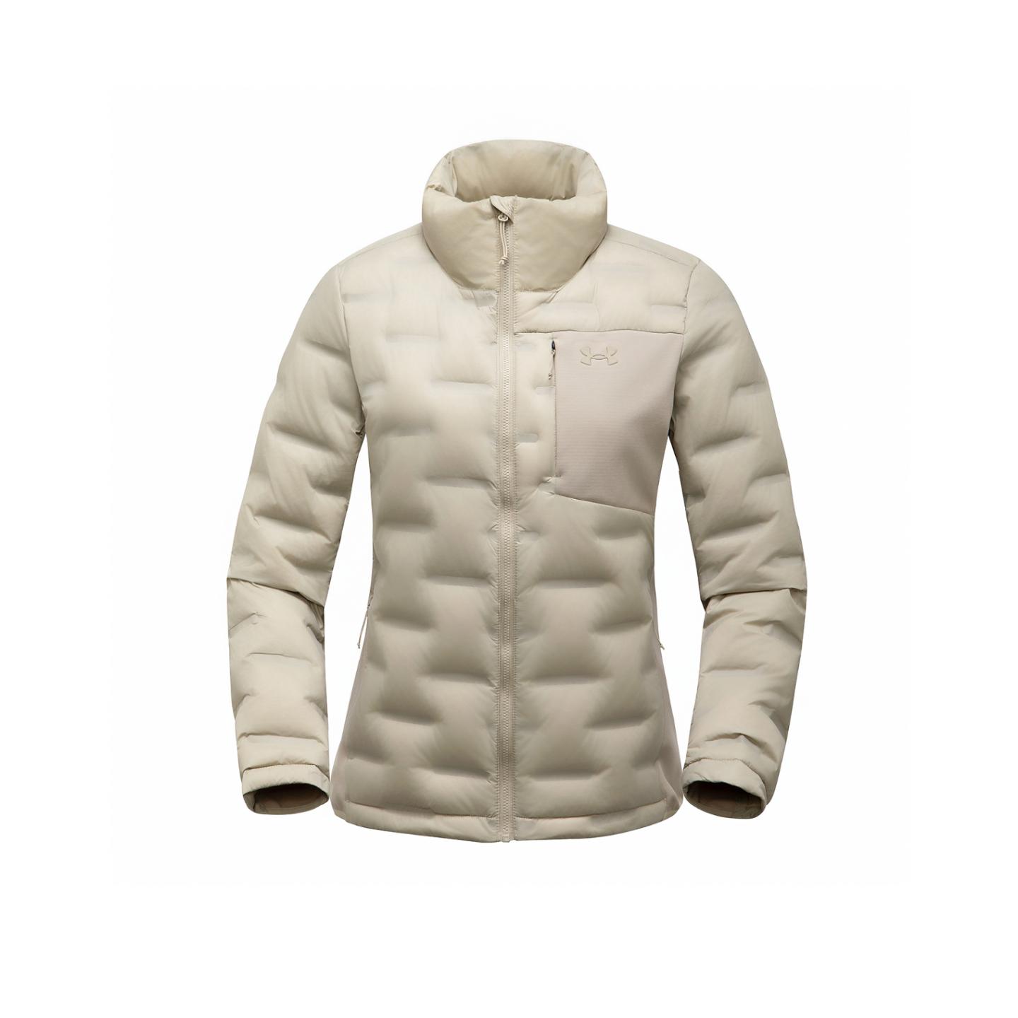 

Under Armour Urban Outdoor Hiking Walking Series Breathable Windproof Warm Stand Collar Down Jacket Women outerwear Clay-Gray 14322136D-0072 XS