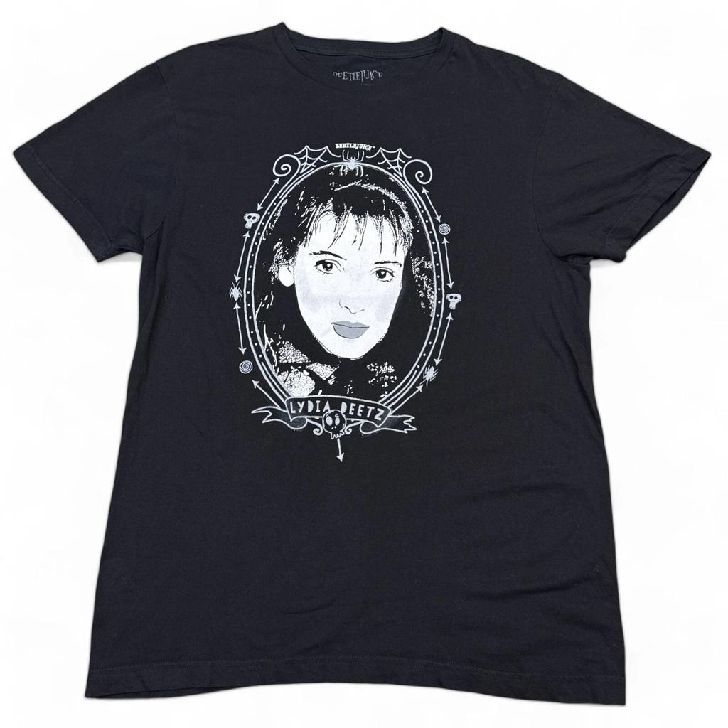 Official Beetlejuice Tee Shirt Adult Size Medium Black Lydia Deetz
