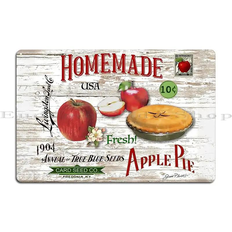 

Rustic Apple Kitchen Art Metal Plaque Pub Cinema Create Wall Cave Plates Tin Sign Poster 20x30cm（7.8x11.8inch）