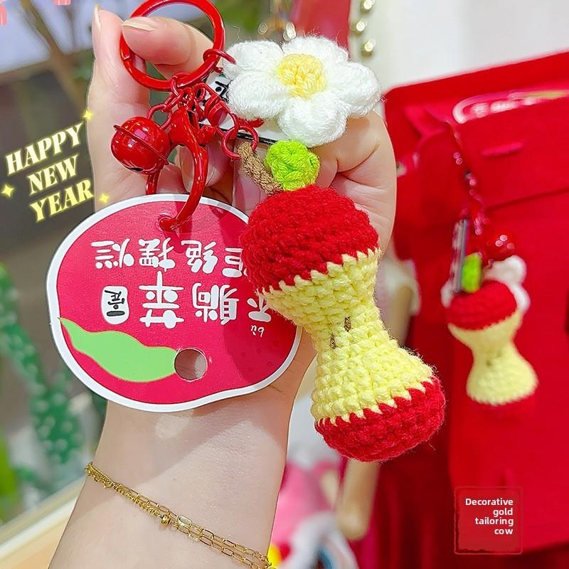 Joyful Lion Dance God Of Wealth Capybara Plush Pendant With Hanging For Year New