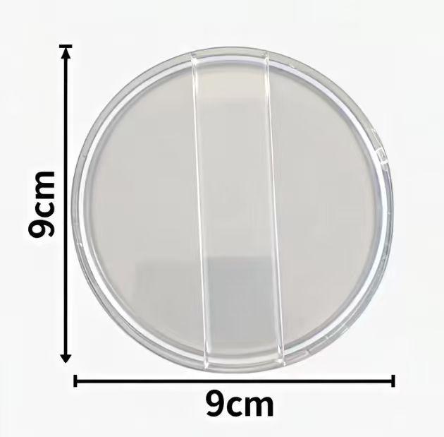 Przezroczysta Silikonowa Gąbeczka do Makijażu Jelly - Podwójnego Zastosowania do Balsamu do Ciała i Kremu BB, Na Mokro i Na Sucho, Niechłonący Design