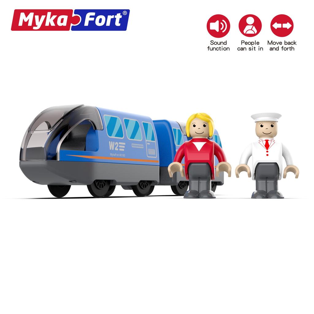 Small Train Fitting Universal Wooden Track Electric Track Toy Children's Educational Assembled Toy Train