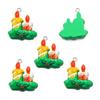 DIY Cartoon Christmas Resin Ornaments: Santa, Snowman & Reindeer Charms
