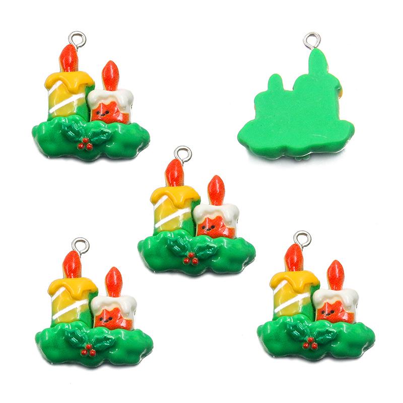 DIY Cartoon Christmas Resin Ornaments: Santa, Snowman & Reindeer Charms