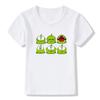 New  boys tshirt Hot Game Cut The Rope Om Nom Frog Kids Tshirts Kawaii Cartoon Toddler Baby Boy Girl Tshirt Funny Children Tops