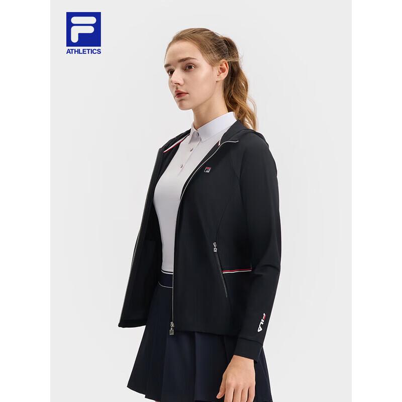 FILA Women s Knit Hooded Tennis Jacket L