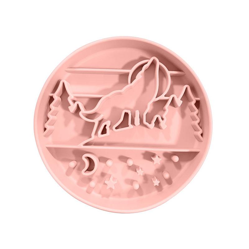 Silicone Lick Mat Slow Feeder Bowl Round Dog Licking Plate Non-Slip Slow Eating Pad For Dogs Puppies Home Mealtime Treat Gift