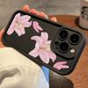 Rosa Lilienmuster Design Handyhülle Geeignet für iPhone 17 16 15 14 13 12 11 Pro/Max/Plus Sturz- und Stoßfeste Rückseite