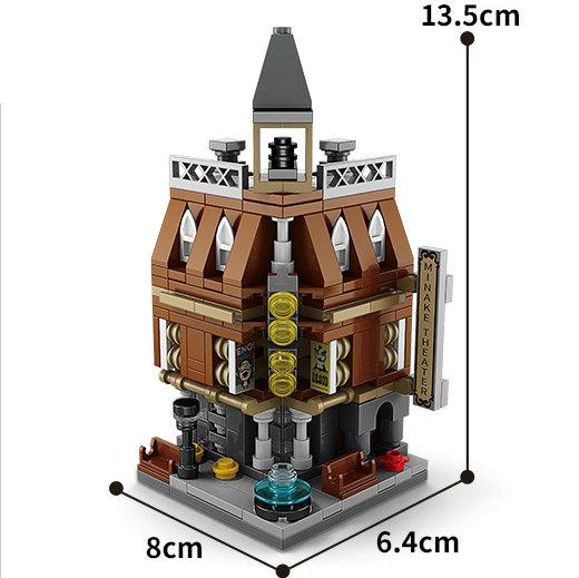 House Building Blocks Mini City Store Street View Snack Street Children'S Toys Boys And Girls Gifts Compatible With