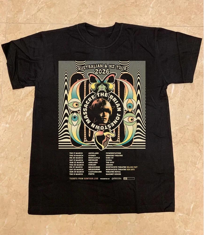The Brian Jonestown Massacre Band Australia And New Zealand Tour Tshirt Cs206 S