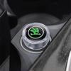 QGO2 Car Cigarette Lighter Cover DustProof Decoration Cap For Skoda Fabia Superb Yeti Octavia Enyaq Rapid Kodiaq Kamiq Karoq Scala A7