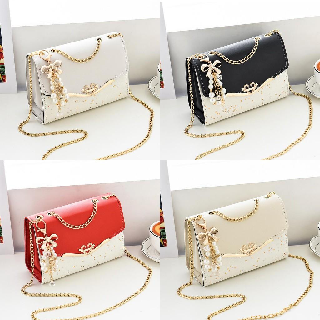 New Trendy Sequined Crossbody Bag For Women Stylish Chain Strap Small Purse Fashionable