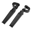 1 Pair U Clamp Footpegs 360 Degree Adjustable Universal Crash Bar Highway Footpegs for 1 Inch to 1.25 Inches Engine