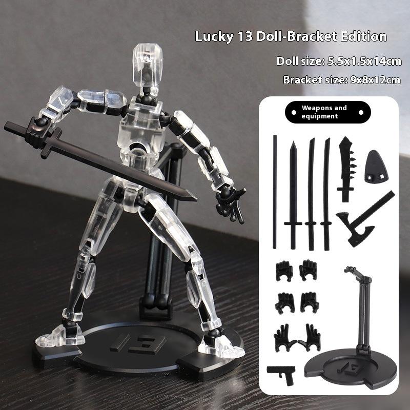 Farbkasten Glückspuppe 13 Mehrgelenk-bewegliches Puppenspielzeug der 3. Generation Schaufensterpuppe DIY Ganzkörper-Dekompressionsartefakt