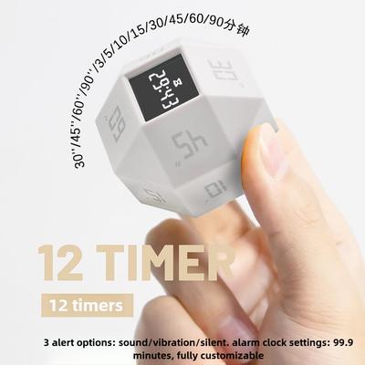 Flip Timer Lernen Engagierter Schüler Selbstdisziplin Timer Stille Countdown-Erinnerung Küchentimer Manager Zubehör