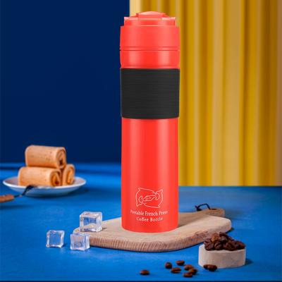 French Press Coffee Filter Bottle Food Grade Plastics Mannual Coffee Maker Plunger Filter Accessories for Outdoor Travel Camping
