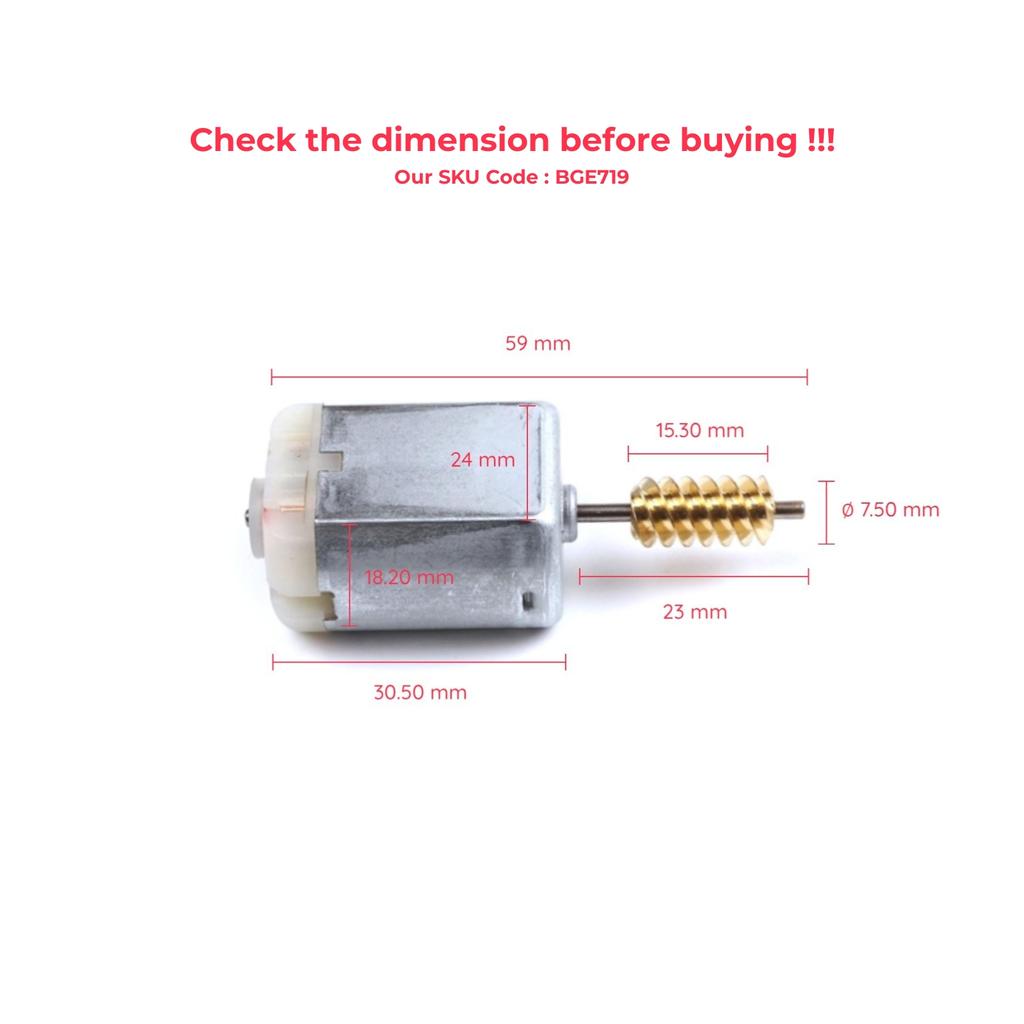 BGE719 Side Sliding Door Central Lock FC280 12V DC Motor 59 Mm for VW Caddy 3 Transporter T5 Caravelle 7H0827201BA 2K0843653