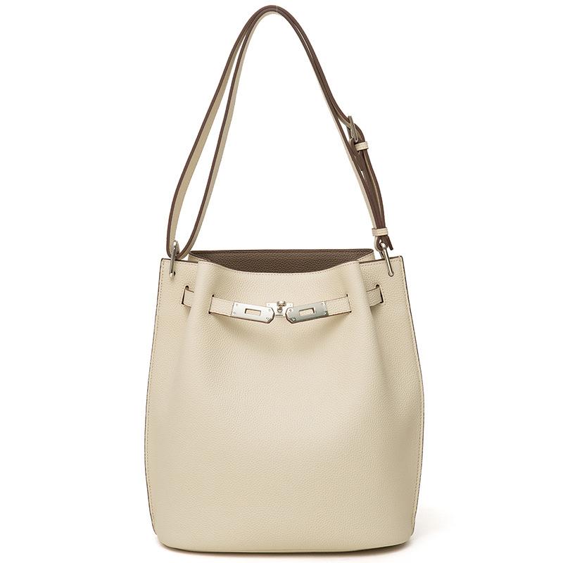 

Первый слой коровьей кожи сумка-ведро повседневная вертикальная кожаная подкова плечо ручная женская сумка