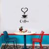 Wall  Sticker Coffee Cup Pattern Pvc Kitchen Oil-proof Anti-fouling Home Decoration Sticker