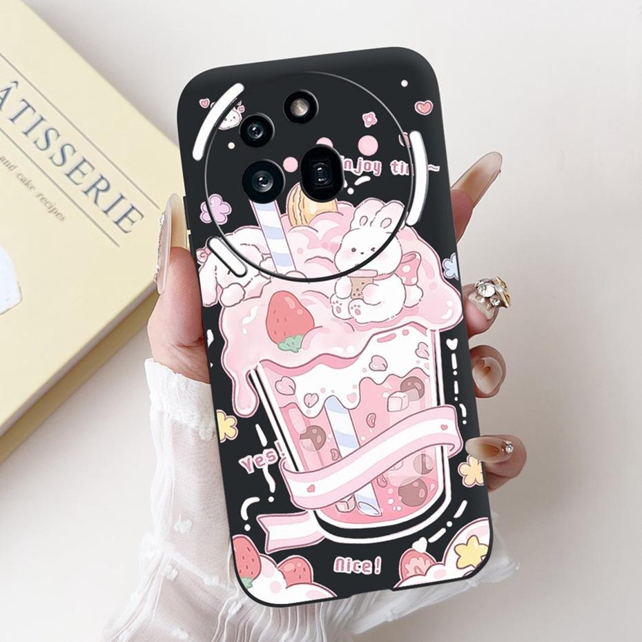 Fashion Design Phone Case For Nothing Phone (3a) Pro Phone3a Black Silicone Soft Cover For NothingPhone 3a 3 a Pro Cases Bumper