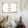 Custom Retro Farmhouse Metal Sign Waterproof Iron Wall Decor Indoor Outdoor Personalized Text Pattern Tin Plaque
