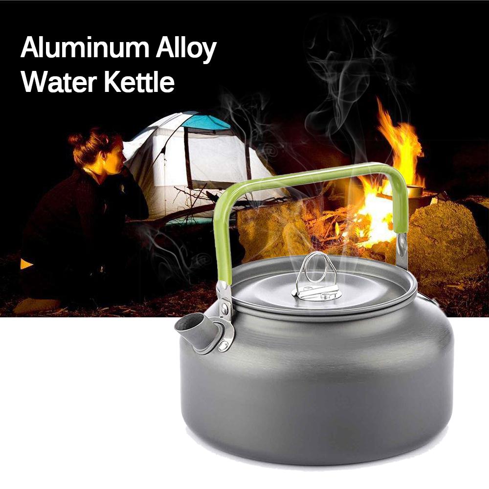 0.8L/1.2L/1.8L Outdoor Camping Kettle Aluminum Tea Kettle Coffee Pot with Carry Bag Camping Kettle Kettle Tea Pot Outdoor Kettle